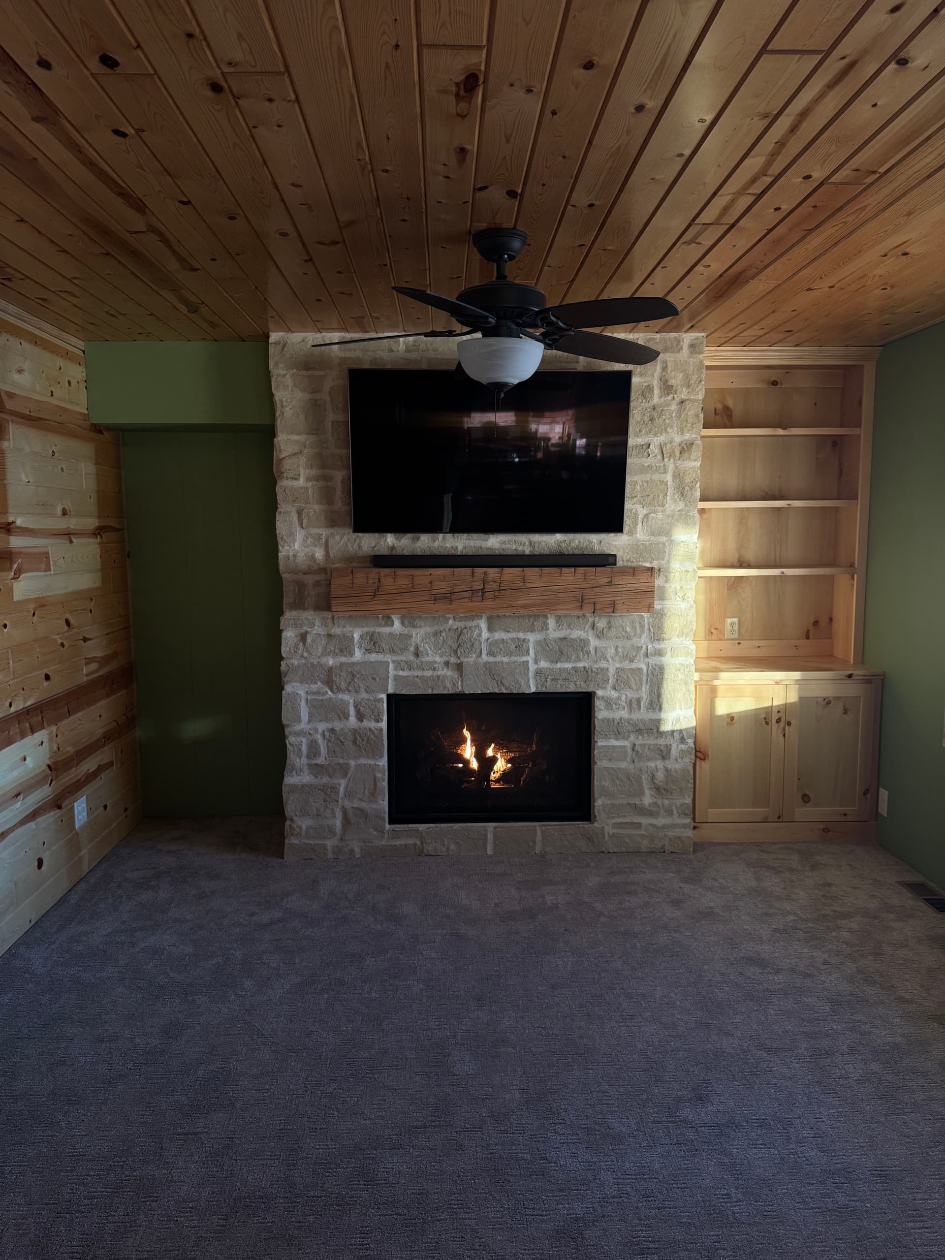 Functional Living Room Makeover with Vintage Touch image